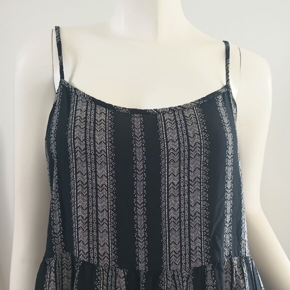 Free People Tiered Ruffle Boho Mini Dress Size Small Scoop Neck Strappy - Picture 7 of 8